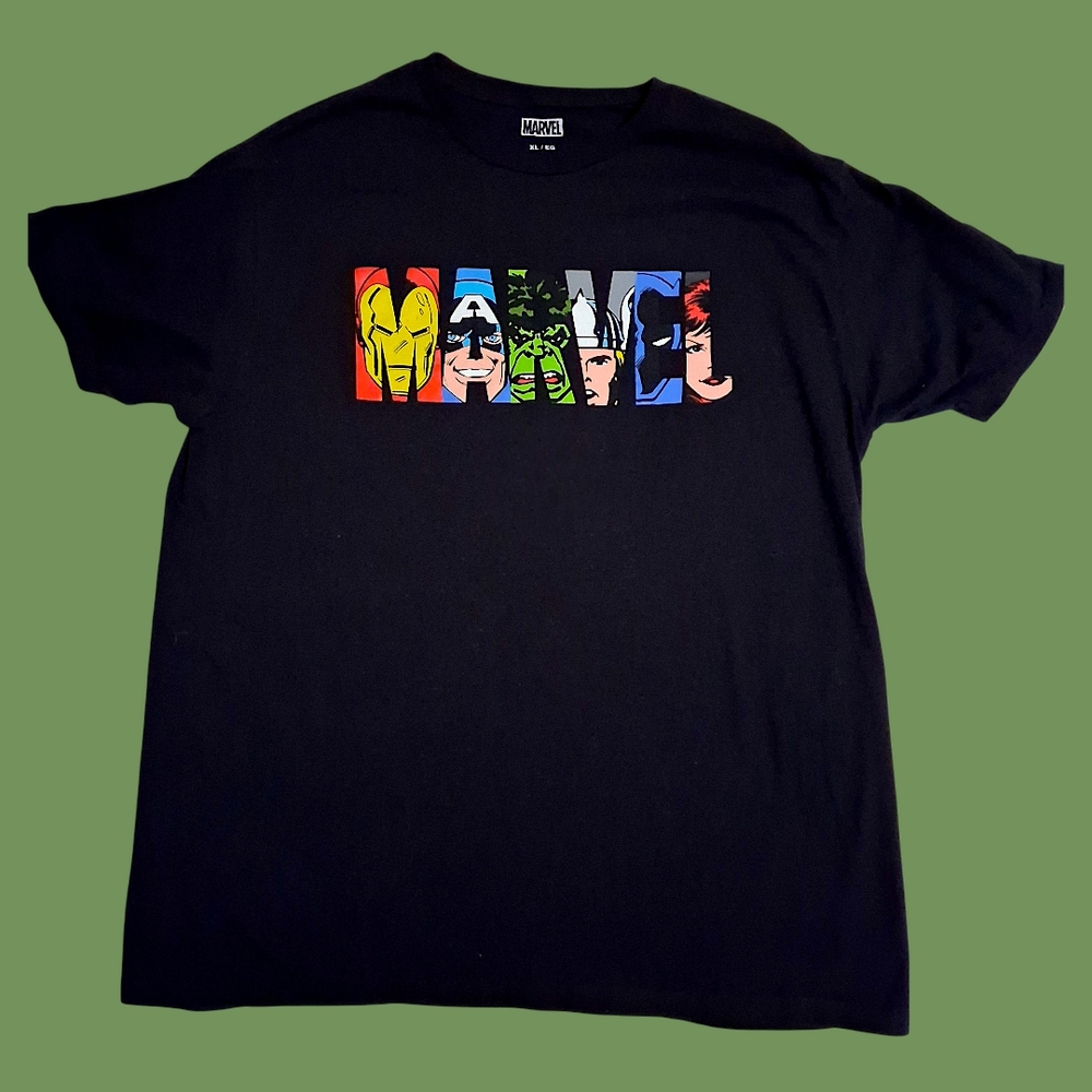 Marvel Black Tee! XL! Authentic Marvel Gear!